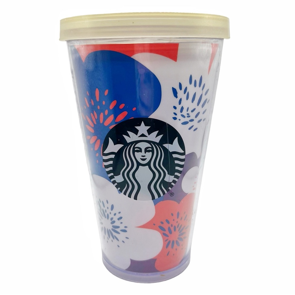 Starbucks Floral Spring Flowers Cold Cup Tumbler